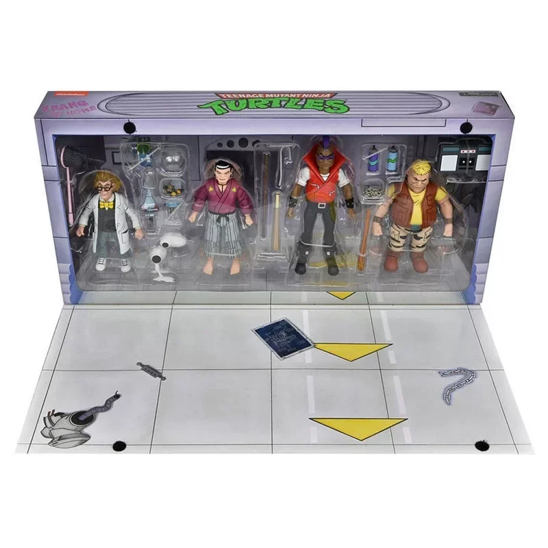 Op voorraad: NECA 54264 TMNT 1987 Cartoon Premonition of A Pre-Mutation 4-pack, 7 inch actiefiguur, exclusief verzamelmodel van SDCC.