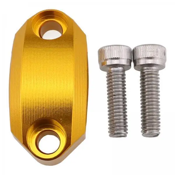 Aluminum Master Cylinder Clamp Cover 22mm Handlebar Brake Clutch Ornament Durable CNC for Motorcycle Handlebar Upgrade