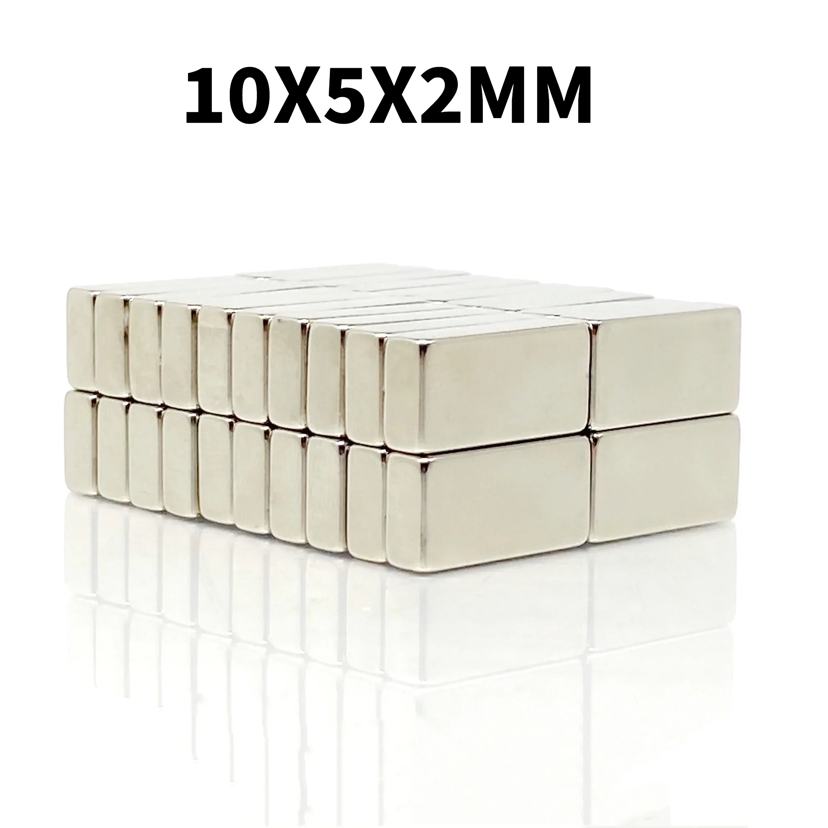 10X5X2mm Super Strong Rectangular Square Magnets Rare Earth Neodymium Iron Boron Permanent Magnetic Block Magnet N35 Magnet