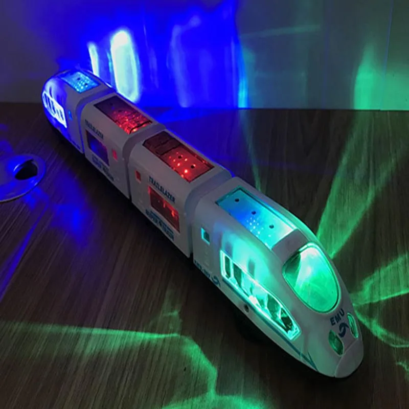 Simulation Electric Toy Car Battery-Powered High-Speed Rail Toy With Sound & Light Electric High-Speed Bullet Trains Toy