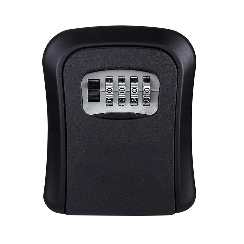 Wall Mount Key Storage Secret Box Organizer 4 Digit Combination Password Security Code Lock No Key Home Key Safe Box