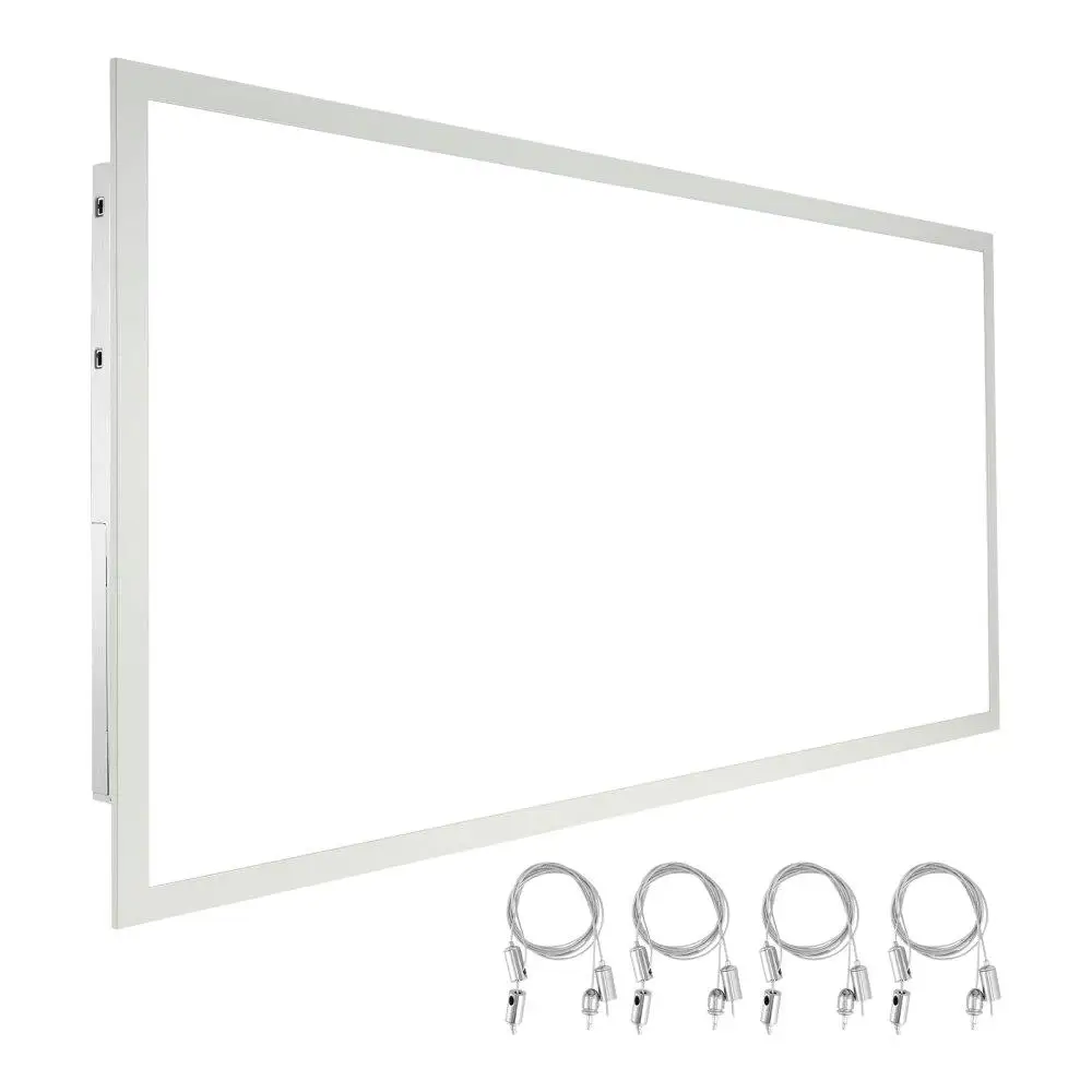 

2x4 FT Flat Panel Light 6000LM 50W Surface Mount Adjustable Color Temp 3500K 4000K 5000K Ultra Thin for home Office UL