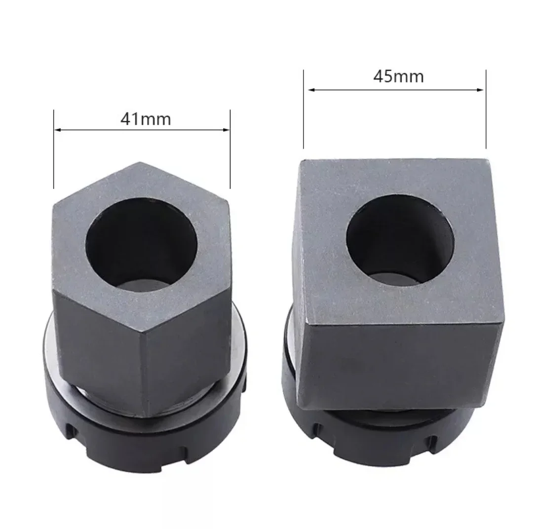 CJLY High quality Square ER25 ER32 ER40 Block Hard Steel Hex ER Collet Chuck Seat For CNC Lathe Engraving Cutting Machine Tool