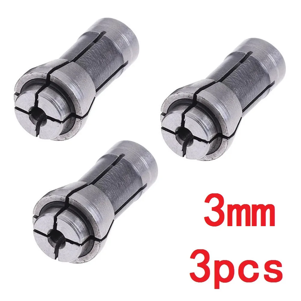 3pcs 3/6mm Die Grinder Collet Adapter Pneumatic Engraving Machine Chuck Clamp Head For Grinding Machine