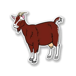 CS12356# Cartoons Goat  Car Stickers Scratch Covering Self-Adhesive Waterproof Decal Motorcycle Decorative Accessorie