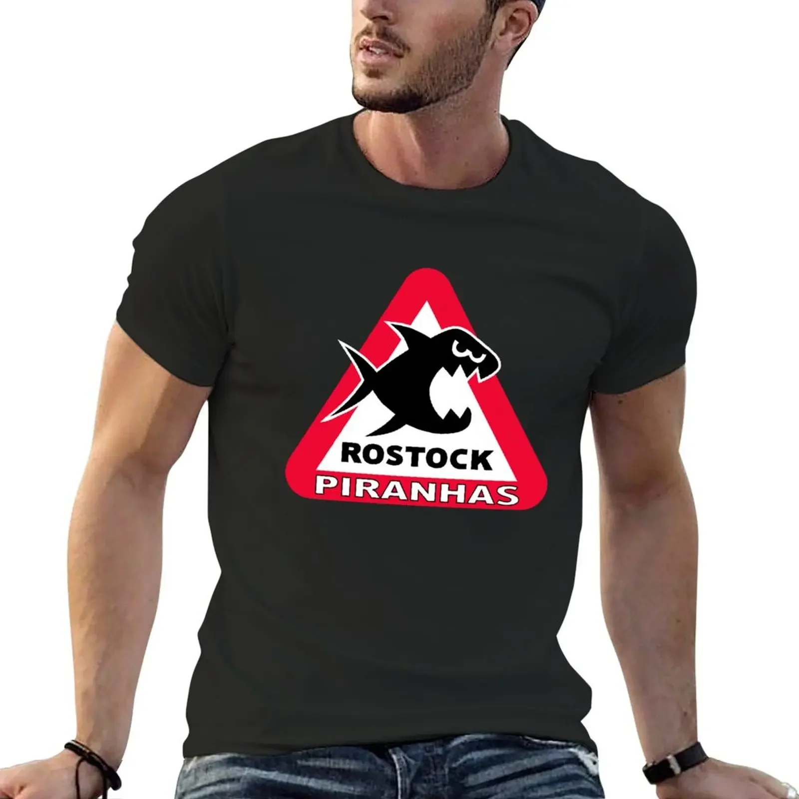 

Rostock Piranhas T-Shirt heavyweights blanks graphic t shirts oversized t shirts for men