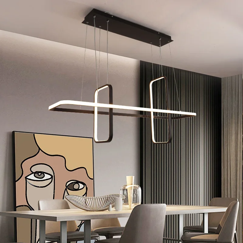 Plafonnier au design nordique moderne en aluminium, disponible en noir, en or ou en blanc, idéal pour une salle à manger ou une chambre à coucher, 256 unités