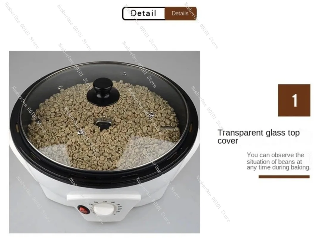 Multi functional coffee baking machine Home popcorn machine Raw beans dried fruits peanuts baking and frying machine peelmachine