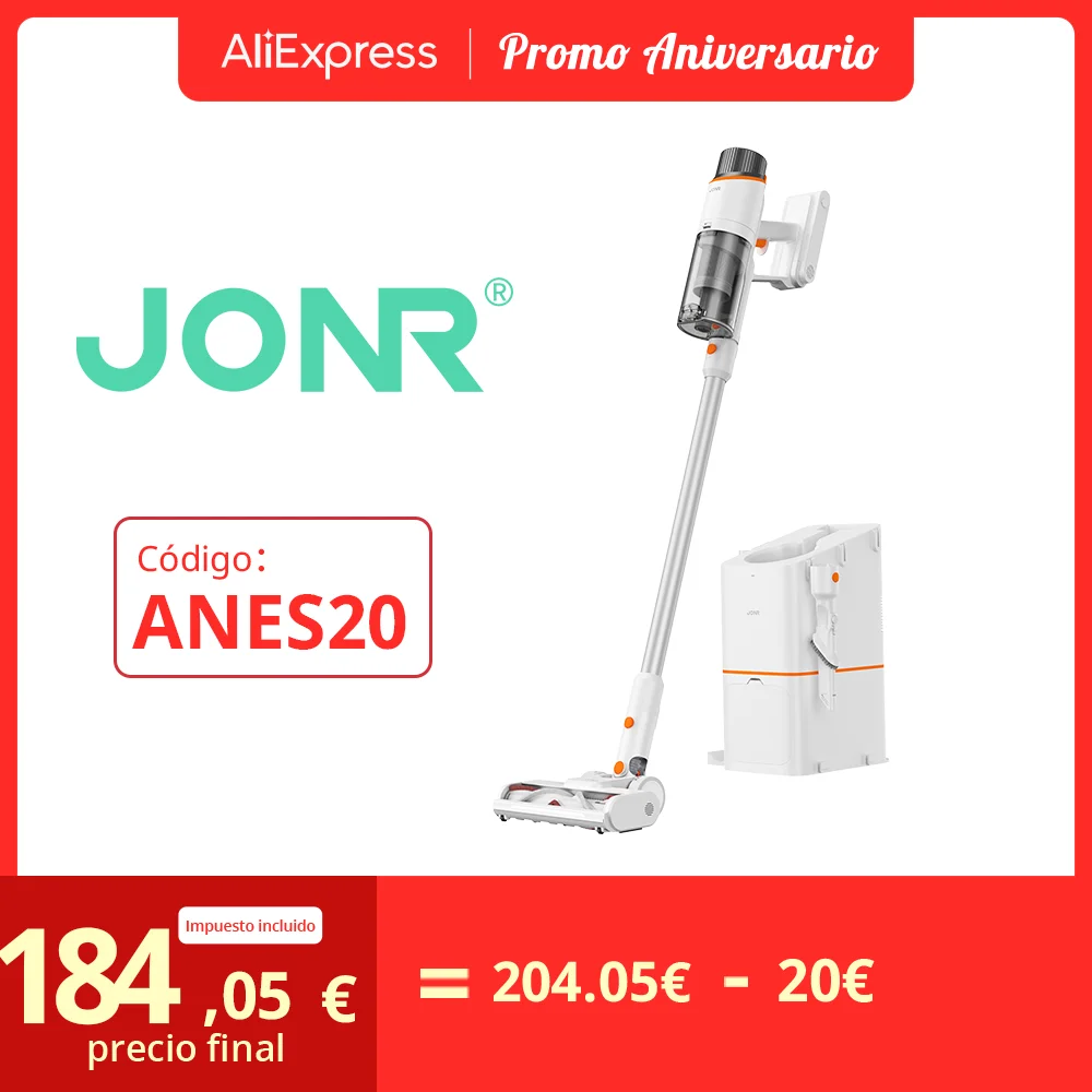 JONR-Wireless Vacuum Cleaner with Automatic Dust Collection and Charging, One-Stop Storage, VC10PRO