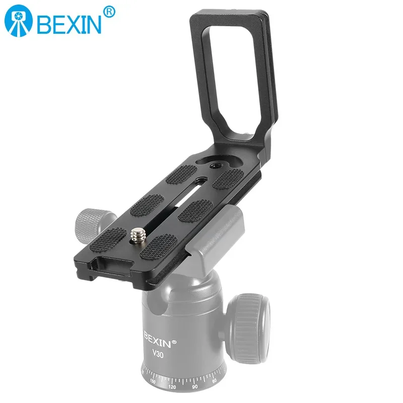 BEXIN MPU-120L Universal Camera L Bracket Shot Quick Release L Plate Swiss Vertical Video Compatible Nikon Canon Sony Fuji