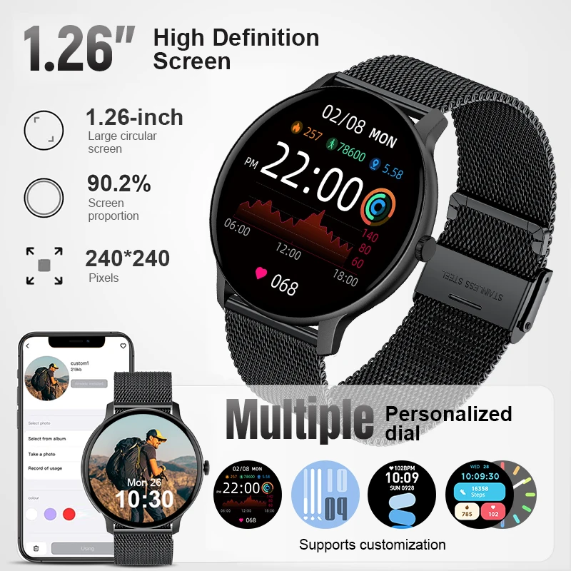 2026 Akıllı Saat Erkekler İçin - Breath Rate Monitor incelemesi ve fiyatı