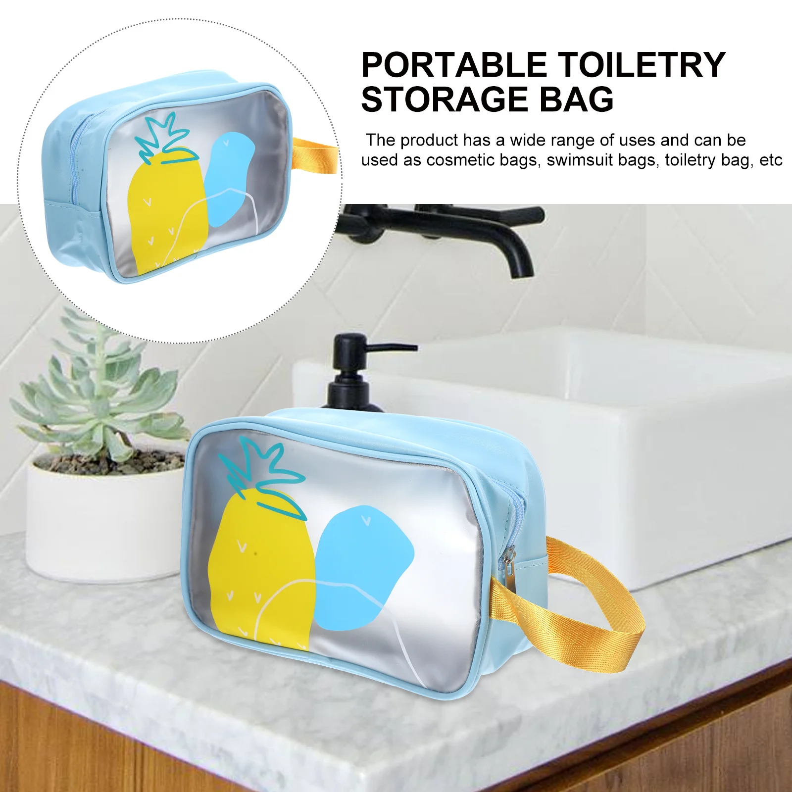 Waterproof Swimming Storage Bag Dry Wet Separation Beach Swimsuit Organizer Travel Makeup Toiletry Pouch