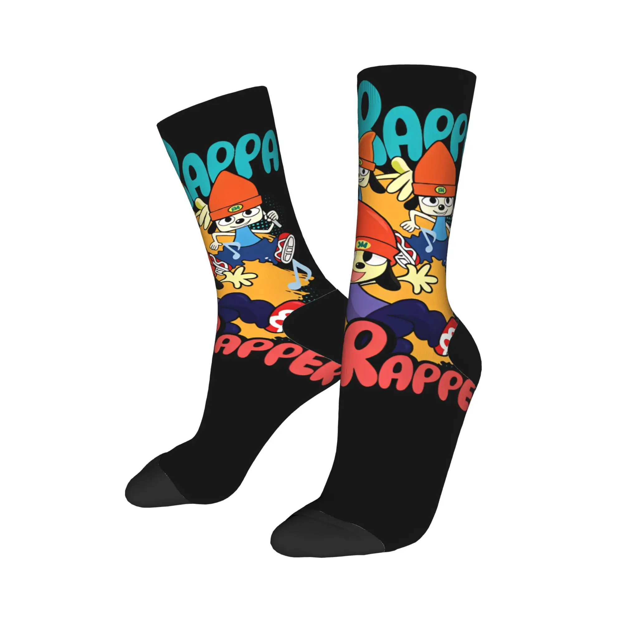 PaRappa The Rappers Stockings Women Men  Socks Medium Soft Novelty Socks Autumn Climbing Anti Sweat Custom Socks Gift