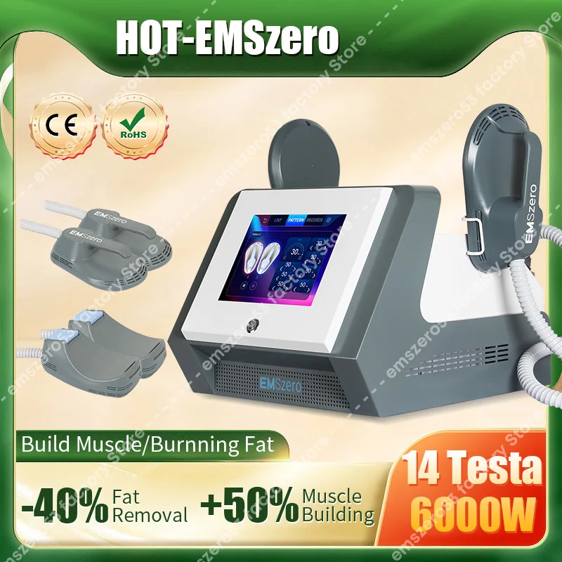 Emszero EMS RF Sculpt Machine 2024 New Portable 15 Electromagnetic Body Muscle Stimulation Fat Removal Slimming Technology Salon