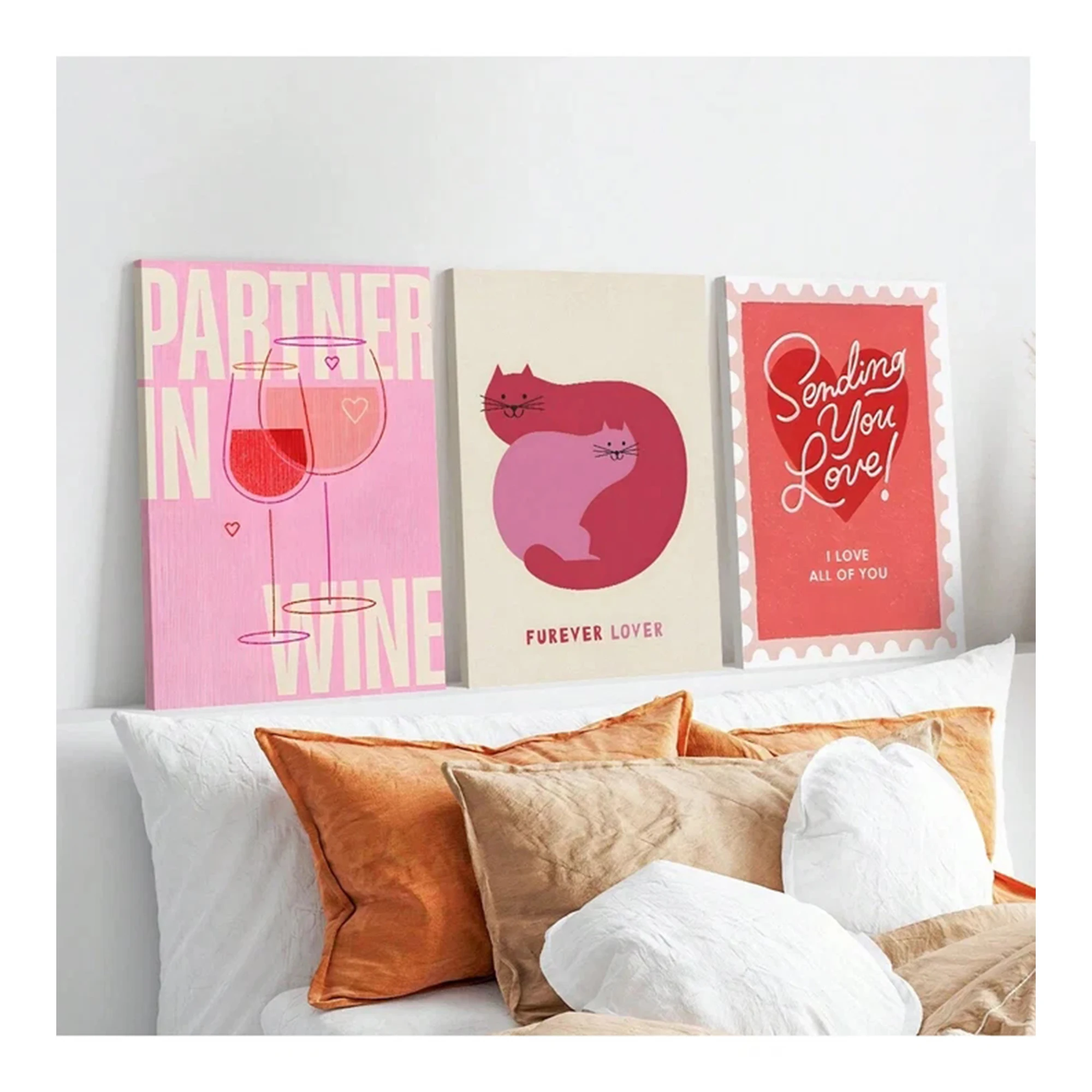 3 sztuki nowoczesnych różowych – Home Decor Cat recenzja i cena