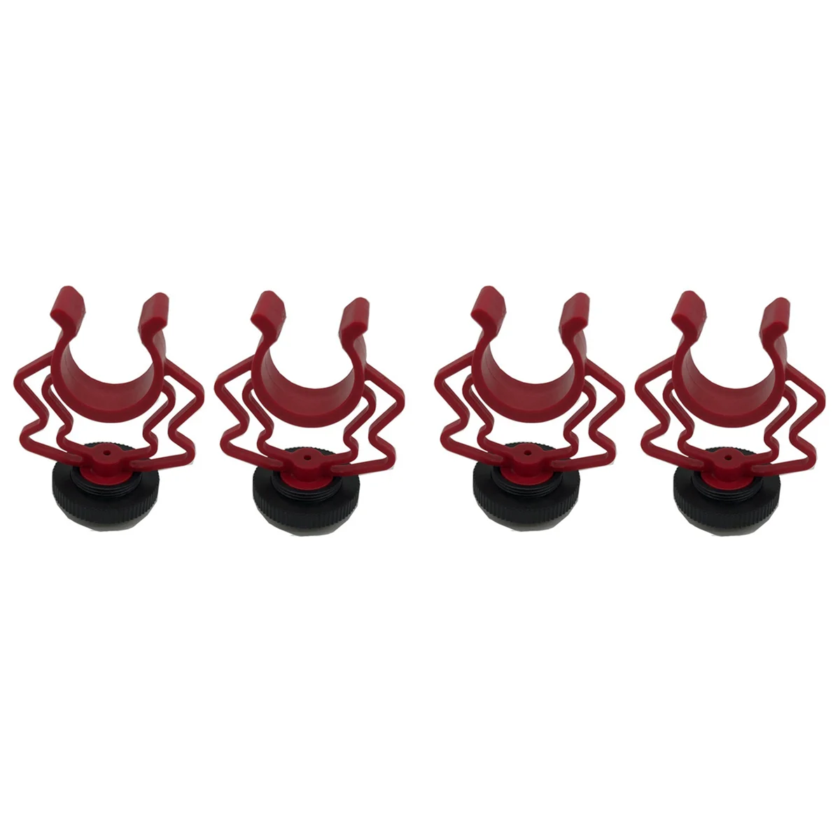 

A72Z 4PCS Universal Microphone Wavy Shock Mount Adapter Plastic Microphone Bracket Mount Replacement for By-Mm1