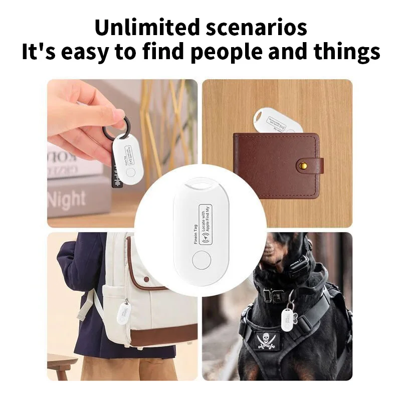 Mini Global Tracker For iPhone Find My App Smart Realtime Location Track For Keys Wallet Kids Pets Anti-lost Finder