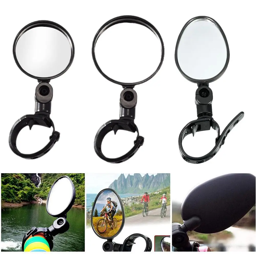 Universal Bicycle Rearview Mirror Adjustable Rotate Wide-Angle Cycling Handlebar Rear View Mirrors for MTB Road Bike Accessory