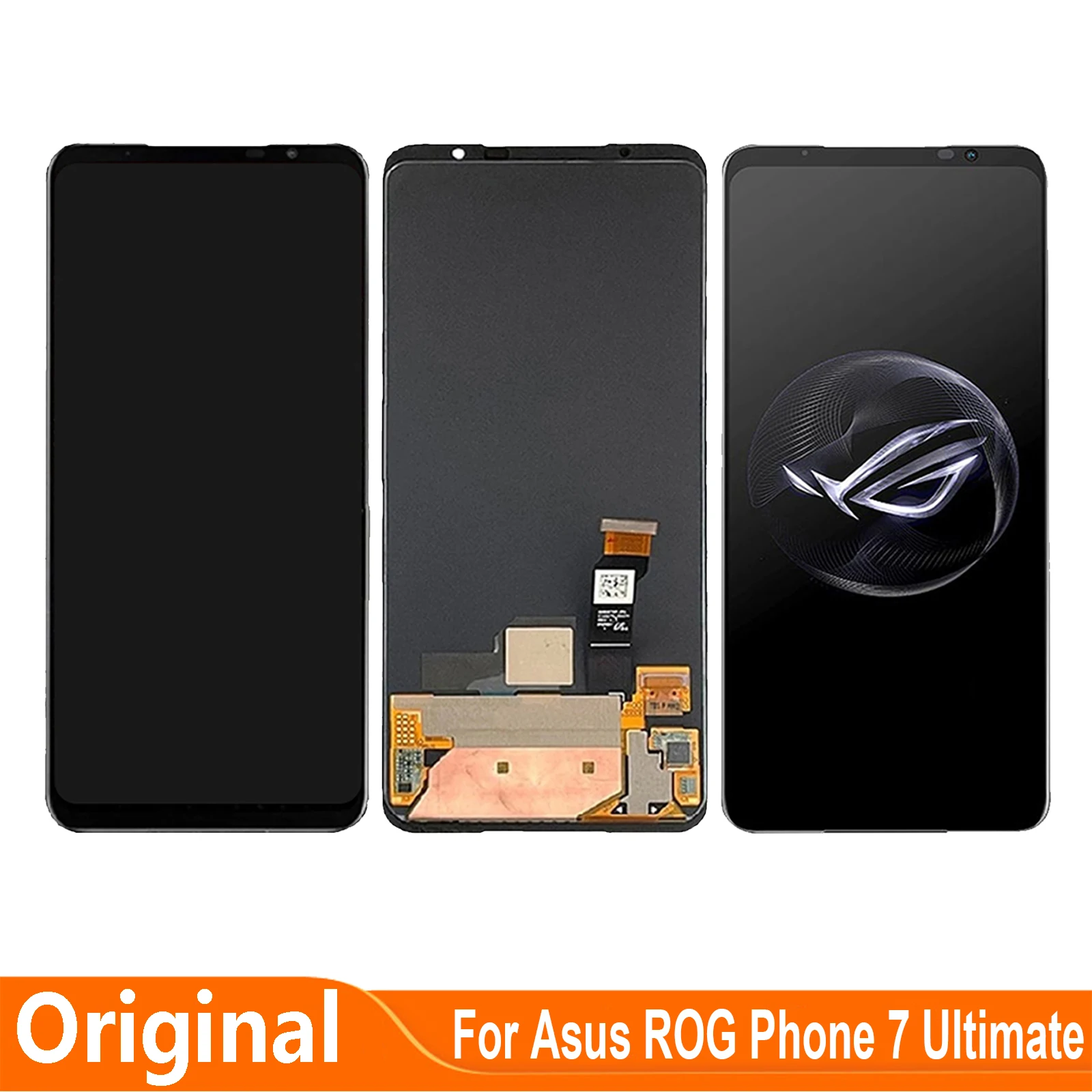 

For Asus ROG Phone 7 Ultimate AMOLED LCD Display Touch Screen Digitizer Assembly