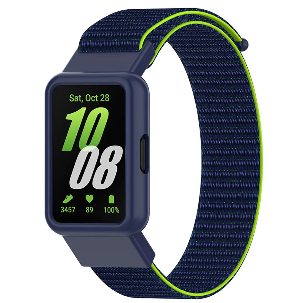 สายนาฬิกา + เคสสำหรับ Samsung Galaxy Fit 3สายรัดข้อมือไนลอนสำหรับกีฬาอะไหล่ Fit3 Galaxy