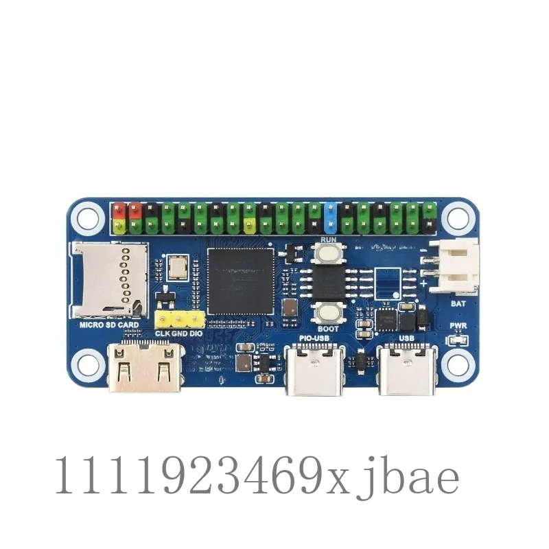 Microcontroller Development Board, Onboard DVI Interface TF Card Slot Type‑C Port Mainboard for Raspberry Pi RP2350 Pico2 Chip