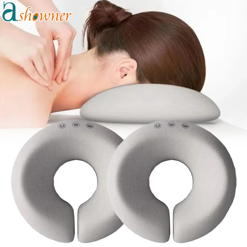 2pcs Soft Massage Face Relax Memory Foam Relax Head Cradle Headrest Beauty Salon Face Cushion for SPA U Shape Pad Women