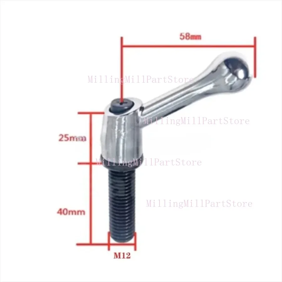 1PC Milling Machine Table Lock Bolt Handle CNC Vertical Mill Tool M10/ M12