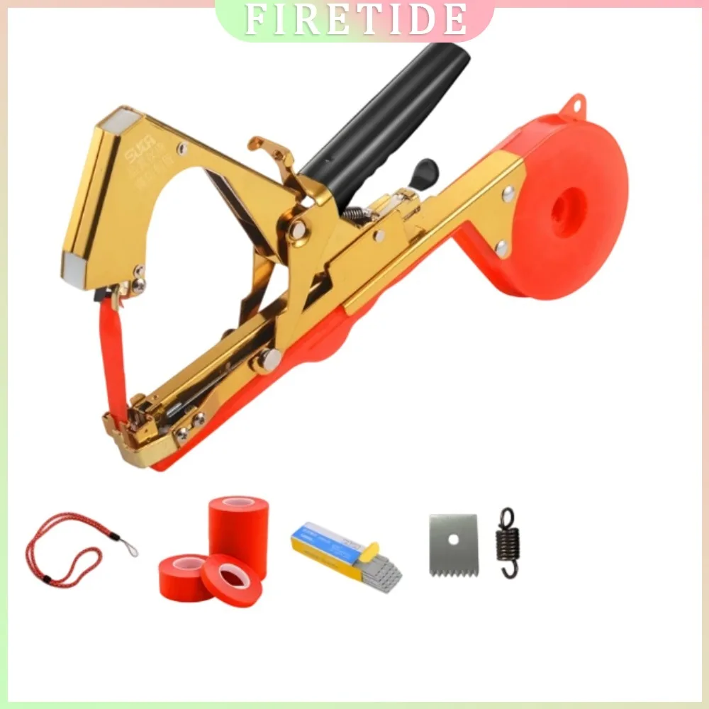 New Grape Vine Tying Machine, Tomato Cucumber Binding Tool with Nail Tape, Plant Tying Binder for Garden Vegetables
