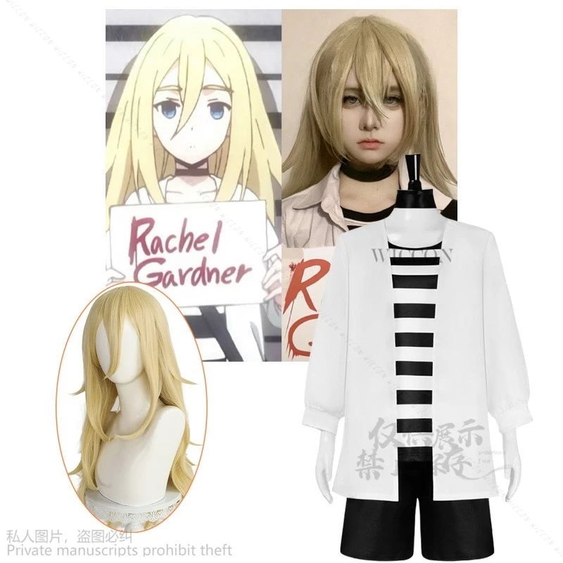 

Anime Angels Of Death Rachel Gardner Cosplay Costumes Jk Uniform Cos Long Wigs Jacket T-shirt Halloween Rachel Gardner Roleplay