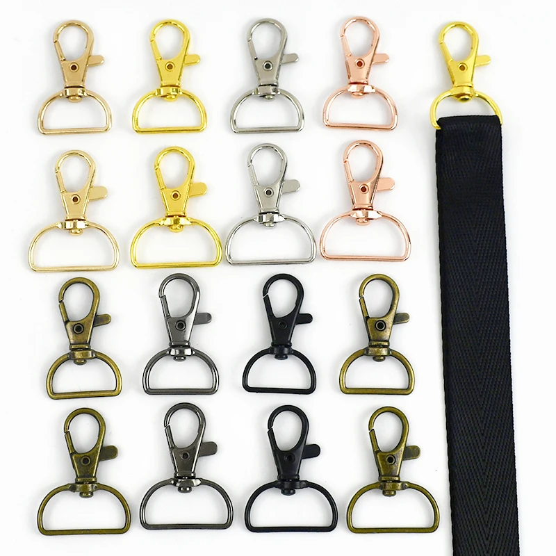 

10-50Pcs Meetee 20/25mm Metal Bag Snap Hook Swivel Lobster Buckle Handbag Strap Trigger Clip Clasp Keychain DIY Accessories