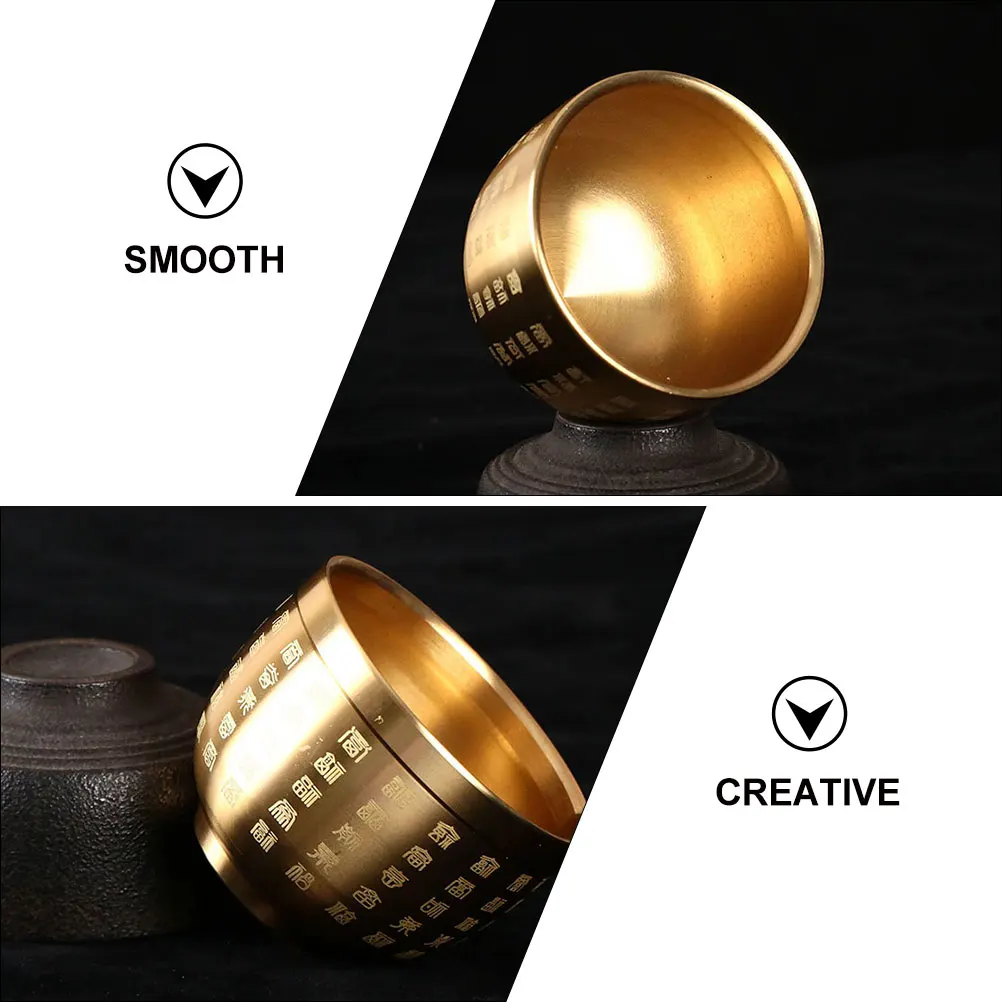 Exquisite Messing Dekor Kupfer Asche Halter Rauch Zigaretten Container Büro Desktop Ornament Platzsparend