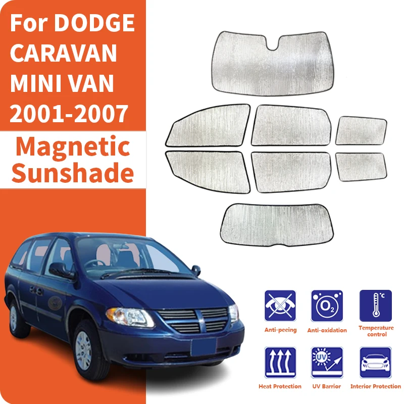 

Солнцезащитные шторки для автомобильных окон, защита от ультрафиолета, аксессуары для DODGE CARAVAN MINI VAN 2001-2007