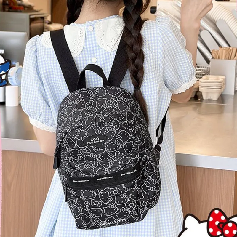 Sanrio Hello Kitty Fashion Backpack Cute Cartoon Versatile Backpacks New Style Trend Large Capacity Simple Commuting Backpack