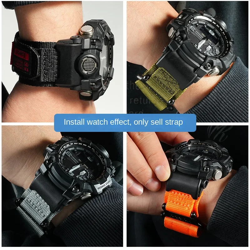 Нейлоновый ремешок для часов Casio G-SHOCK 5463 GWG-1000-1A1/1A3 GWG-1000GB-1A/4A, модифицированный холст, спортивный ремешок для часов на открытом воздухе, браслет