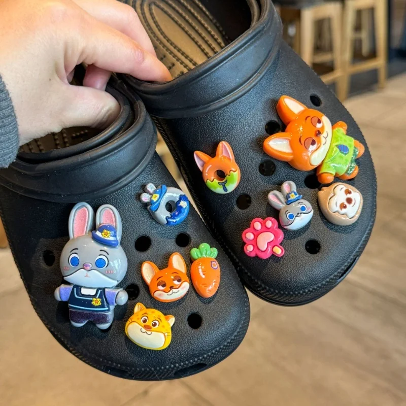 Mesuca Zootopia Shoes Charms Judy Hopps Nick Wilde Shoe Charms