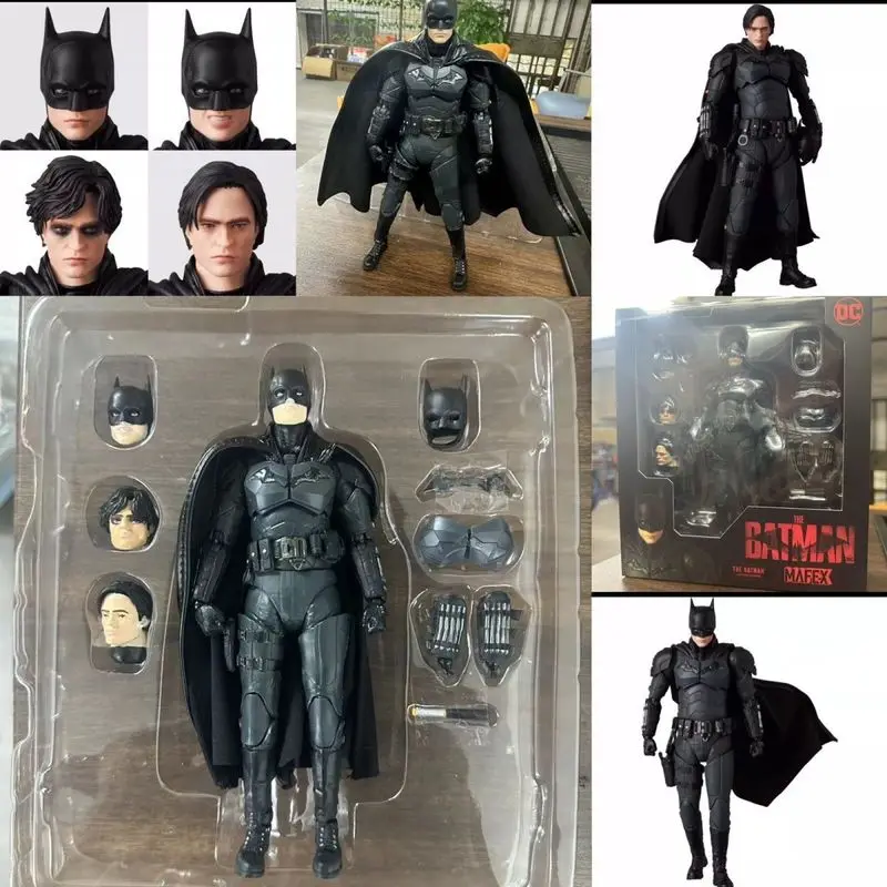 

In Stock Anime Figurines The Batman Mafex Robert Pattinson Movie Version Figurine 6 Inches Justice League Batman Action Kids Toy