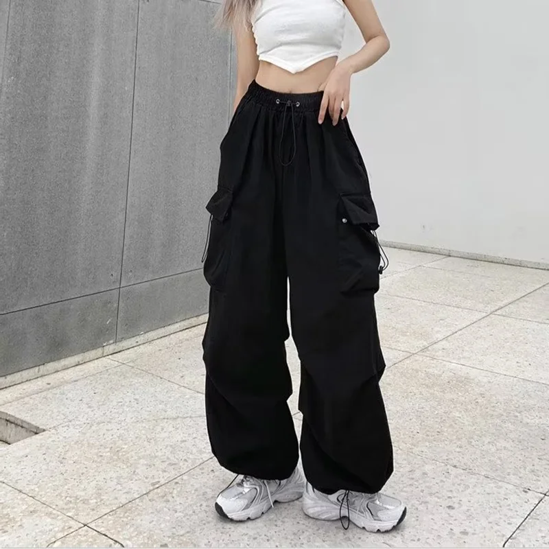 New Women's Multi-pocket Classic Cargo Pants Authentic High-quality  Fashion Street Street Sweatpants