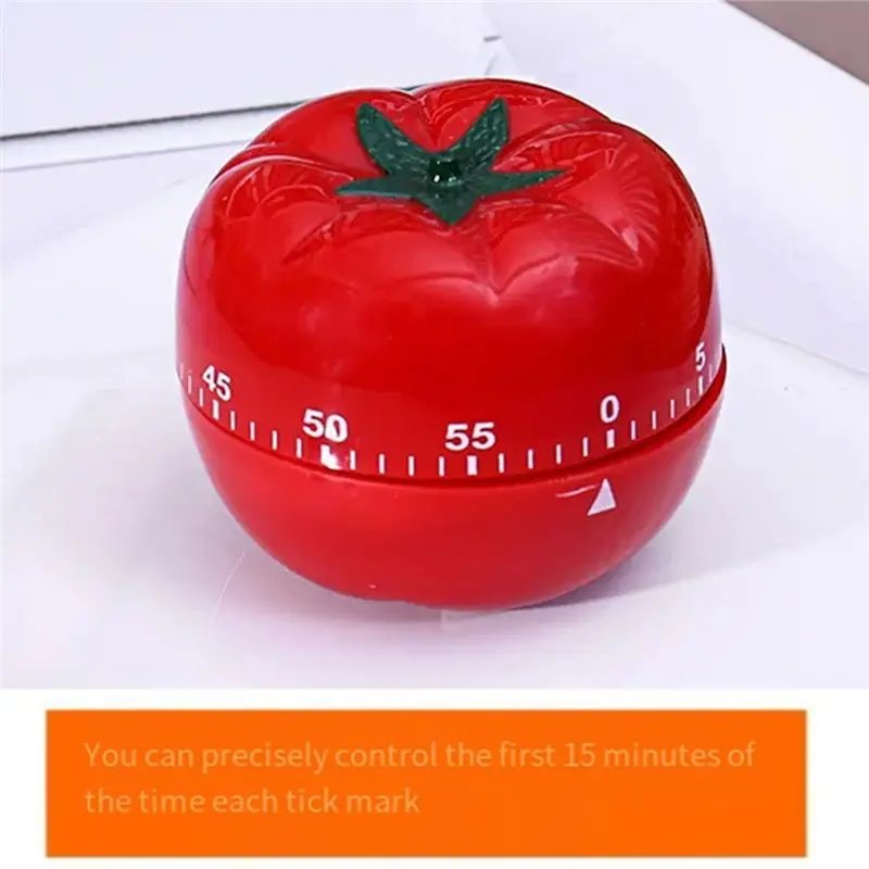 AT21-Tomato Countdown Kitchen Still Reminder Mechanical Countdown Alarm Clock Cooking Tools Game Countdown