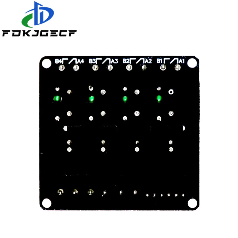 Low Level 5V 4 Channel Solid State Relay Module SSR G3MB-202P 240V 2A Output with Resistive Fuse For Arduino 4 Way