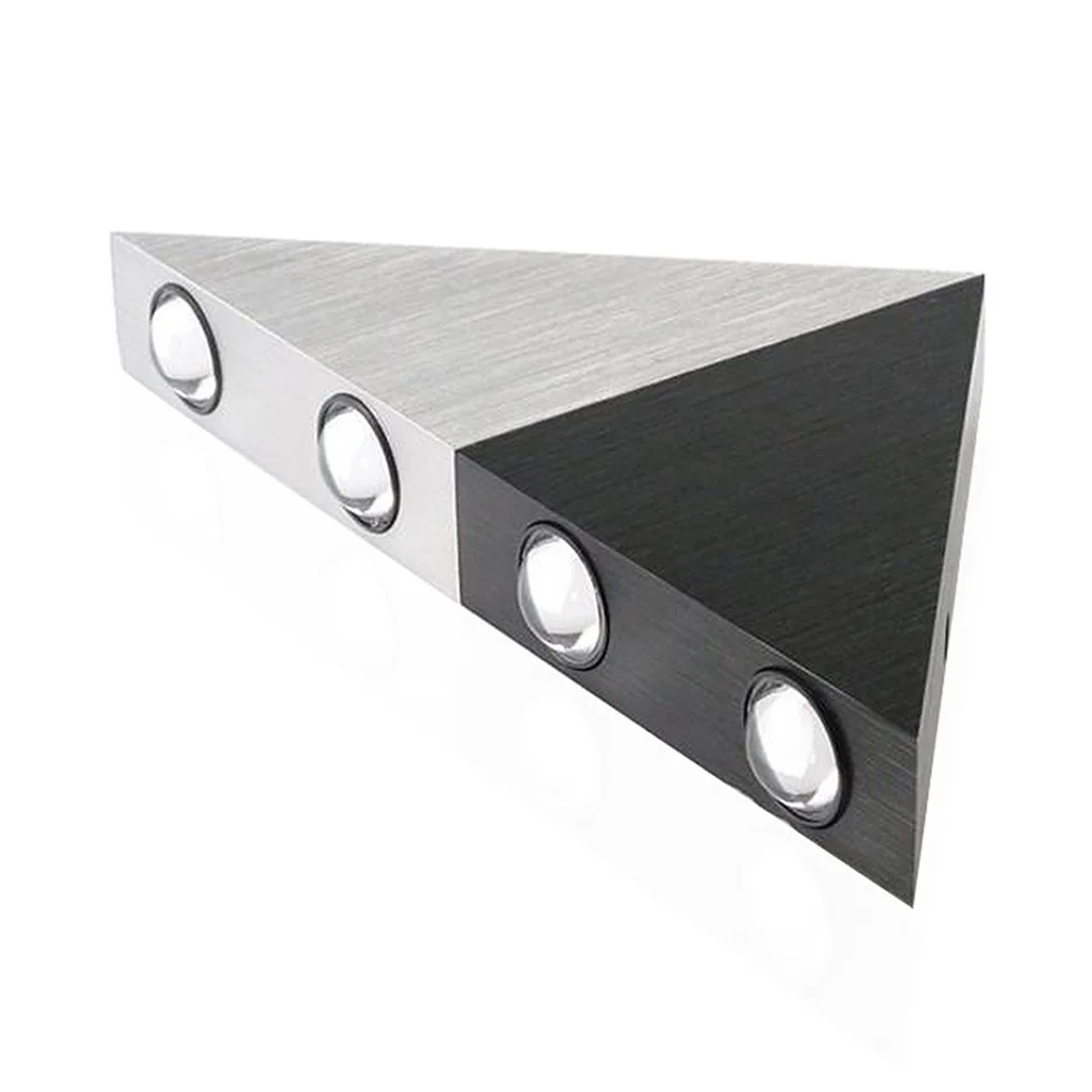 

Triangle Wall Light 5W Led 235*115*30Cm Warm White Stainless Steel Outdoor Garden Yard Fence Gutter Lighting Decor Lamp