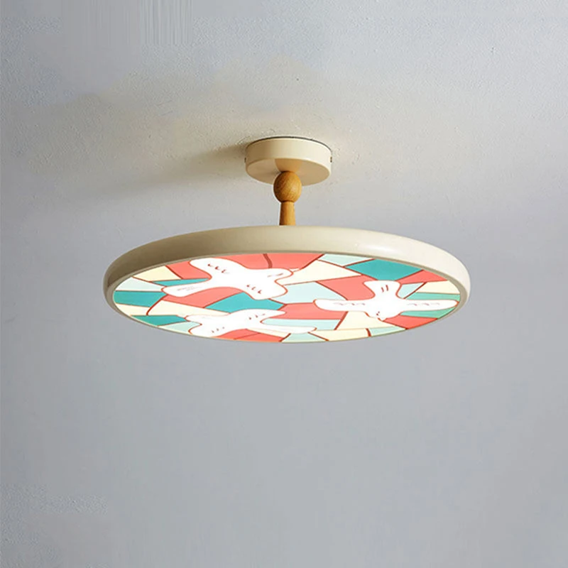 

Kids Ceiling Lamp Art cartoon Colorful Acrylic LED round lamp Living Room Bedroom Restaurant cartoon Children's Room Decor Lamp