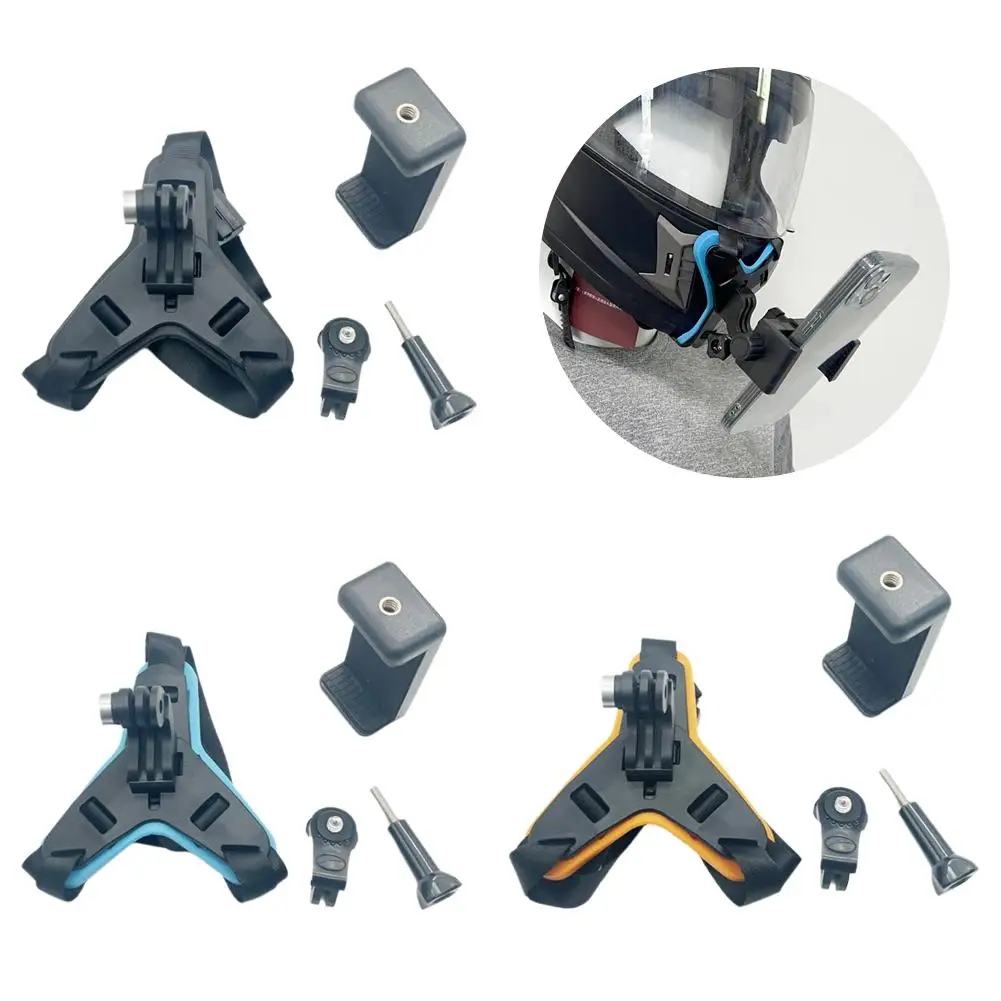 Motorcycle Helmet Phone Stand Mount Holder For GoPro Hero 12 10 9 8 7 Action Sports Camera Holder Motorcycle Camera Accessories