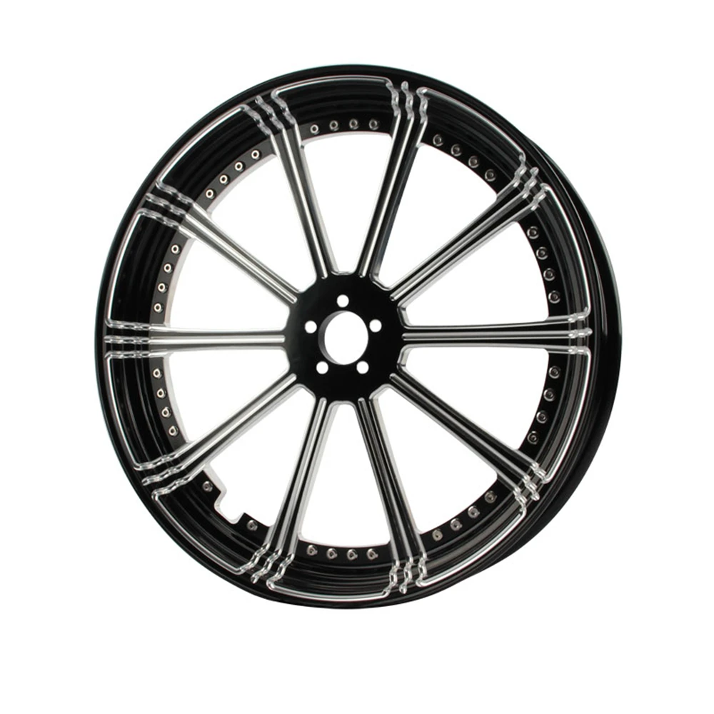 

Customization Motorcycle Adaptations Accessory 21inch Black Forged Spokes Hubs Rims Wheels