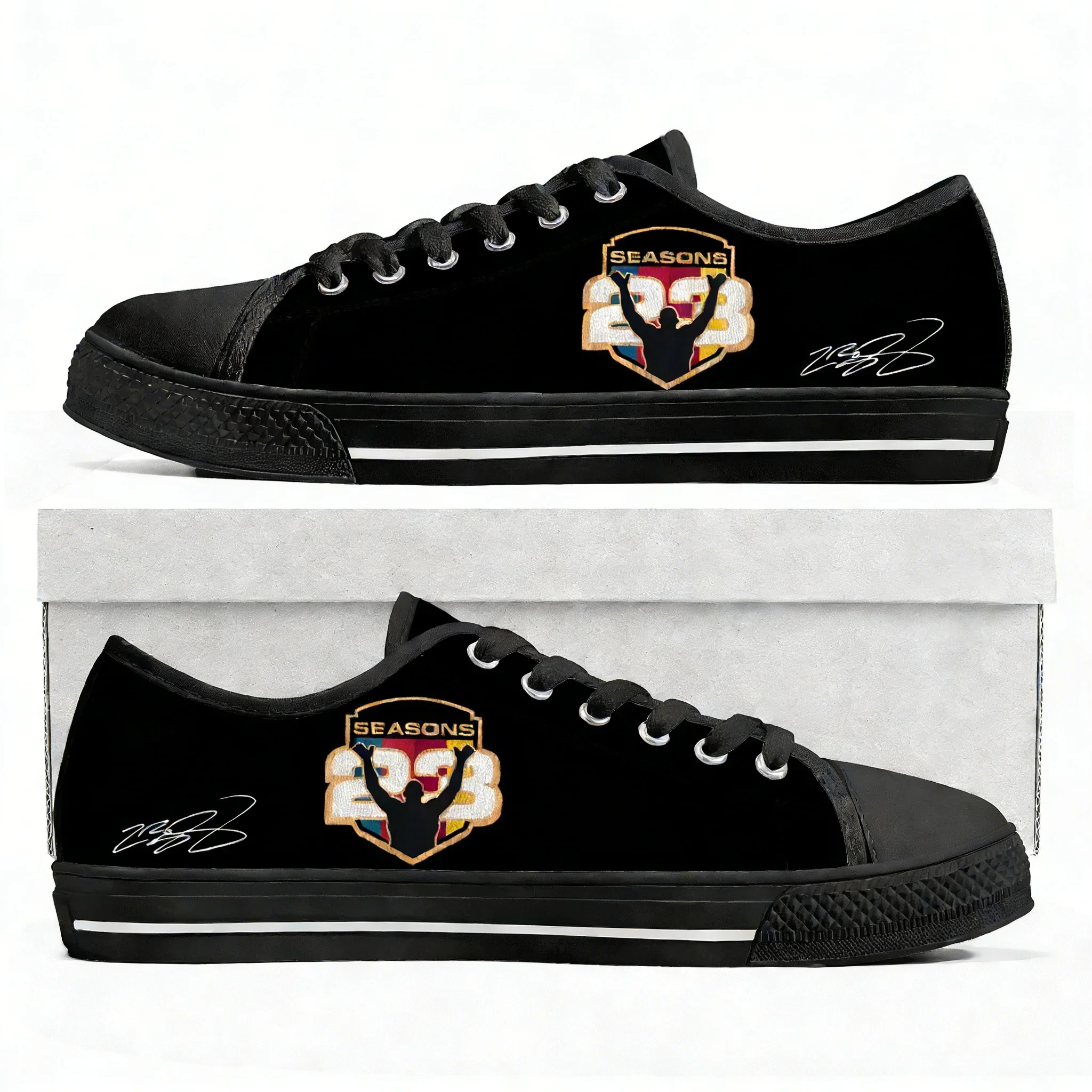 Basketball Low Top Sneakers 23 Seasons King Los Angeles Mens Womens Teenager Canvas Sneaker 3D Print Shoes Personalized Shoe
