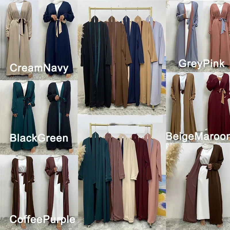 Eid quimono abaya turquia reversível aberto abayas para mulheres dubai islam roupas vestido muçulmano ramadan jalabiya kebaya kaftan robe