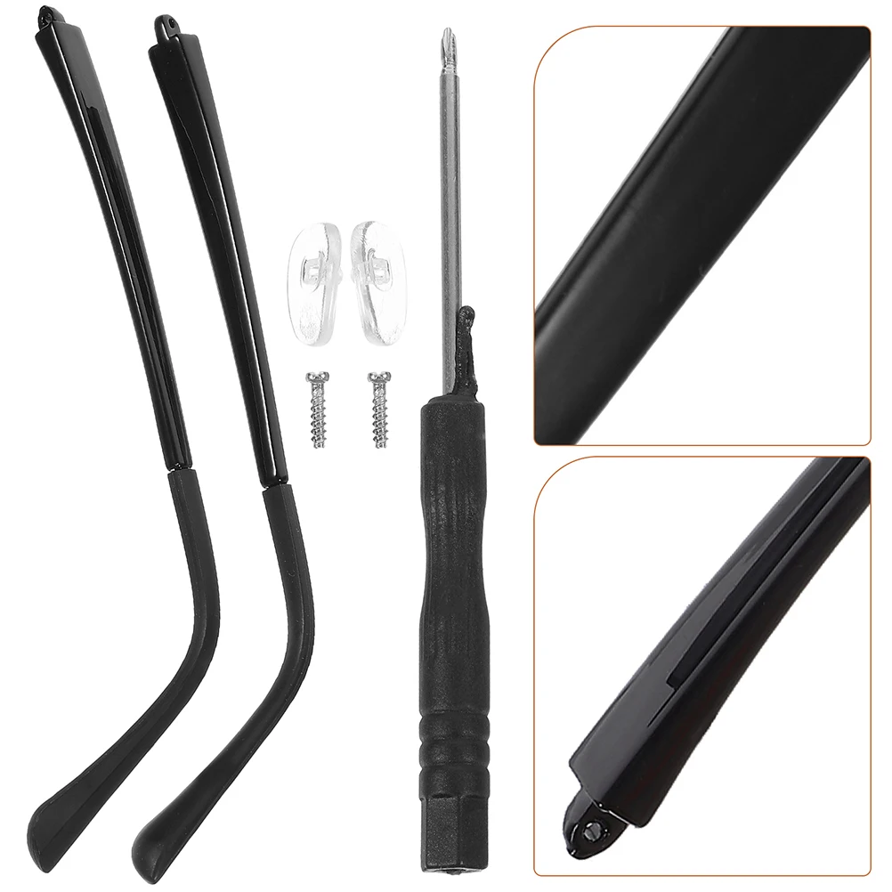 

Universal Eyeglasses Arms Replacement Legs 2 Pairs Easy to Install Comfortable Wear for Most Glasses Accessories