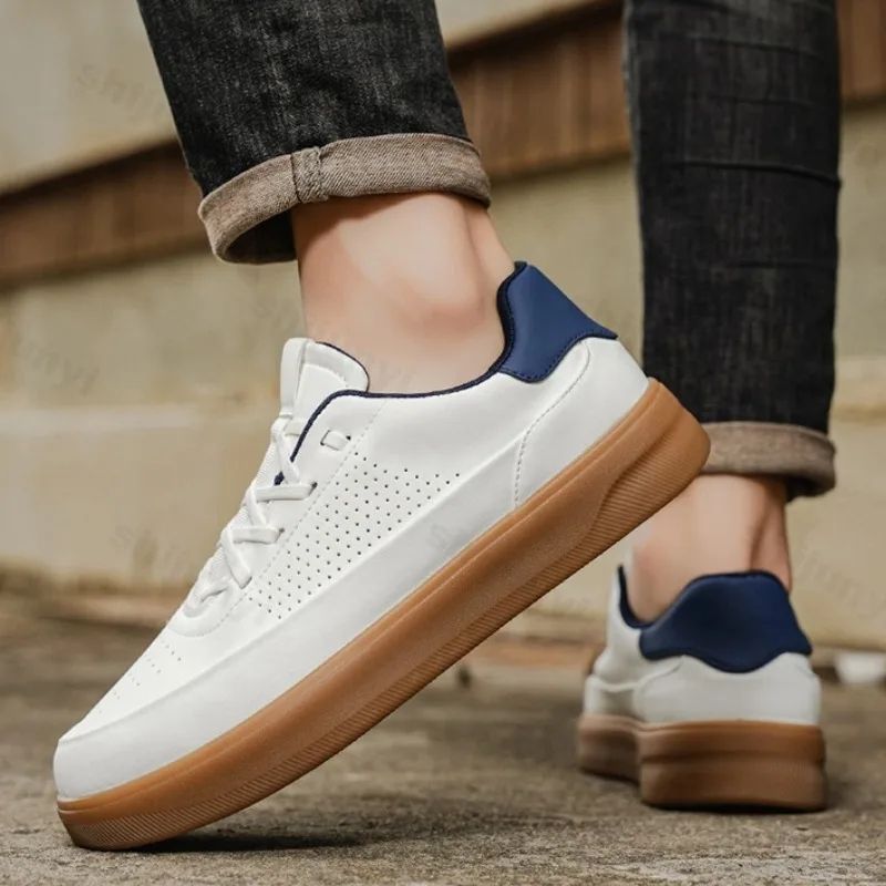 

Осень 2024, новая мужская модная тенденция, низкие повседневные спортивные туфли на мягкой подошве, удобные дышащие универсальные нишевые кроссовки на плоской подошве