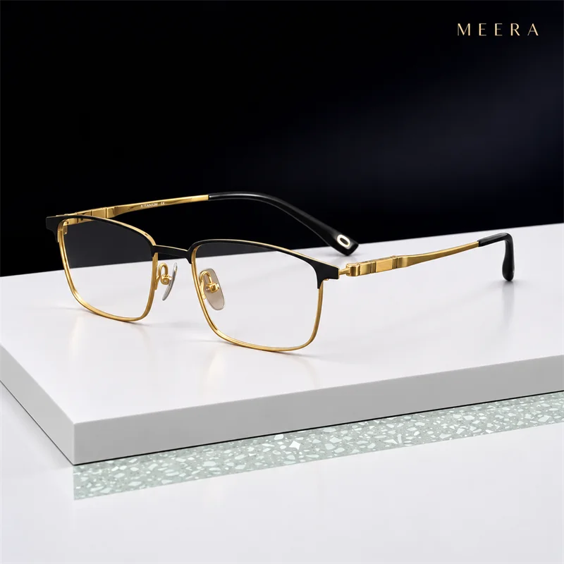 70808 Men Prescription Glasses Optics Lenses Reading Glasses Women Blue Light Blocking Myopia Eyewear  Titanium Eyeglasses Frame
