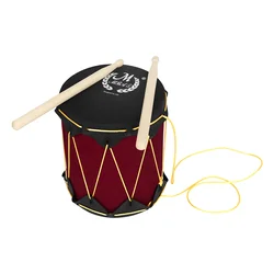 Rubber Skin Drum Indian Drum Tambourine With lanyard Can Be Carried Percussion Instrument Sturdy and Durable With Drumsticks