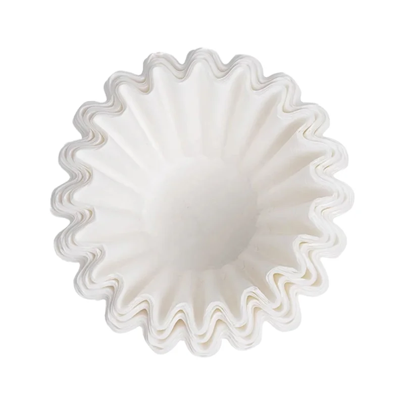 A74E-For Coffee Filters,Basket Type Paper, Pour Over Filter Papers Cake Shape For Wave Dripper 155/185 Series